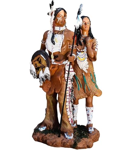 Amazon.com: Collections Etc Hand-Painted Native American Couple